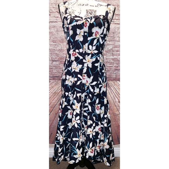 Gianni Bini Dresses & Skirts - Gianni Bini | floral maxi button down dress MED